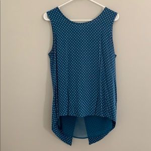 Stitch Fix | Your Story Teal Polka Dot Top